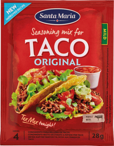 CONDIMENTO TACO ORIG. 28g  VEG.- Santa Maria  35*