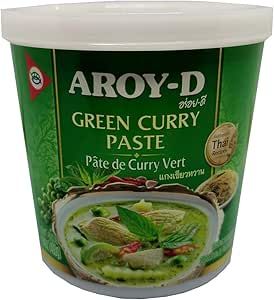 PASTA DE CURRY VERDE VEGANO 400G - Aroy-D 24*