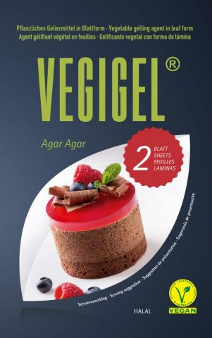 POSTRE GELIFICANTE 100 LÁMINAS 185g VEG - Vegigel 6*