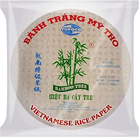 PAPEL DE ARROZ VIETNAMITA (12 x 22cm ) 340g - Tufoco 44*