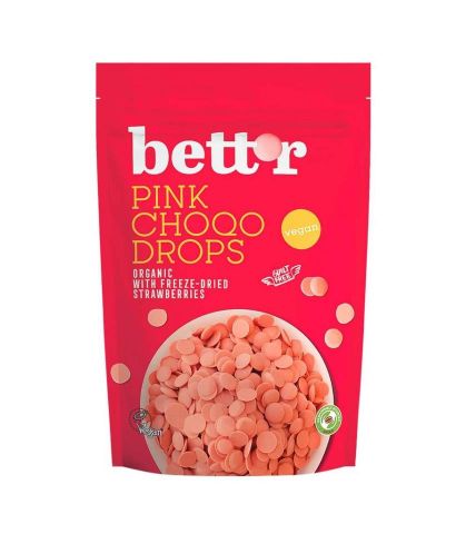 DROPS de CHOCOLATE ROSA 200g BIO - Bett´r