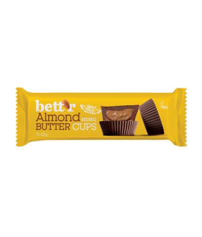 CHOCOLATE BUTTER con PRALINE de ALMENDRA 3X13g Bio - Bett´r