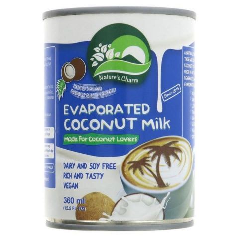 LECHE EVAPORADA COCO 360g VEG.- Nature´s Charm  24*