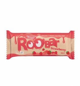 BARRITA PROTEINA FRESA con COBERTURA ROSA GLACÉ VEG 30g -Roobar 