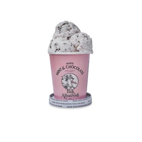 Helado CHOCOLATE BITS & WHITE MINT 480ml VEG - Pink Albatross 4*