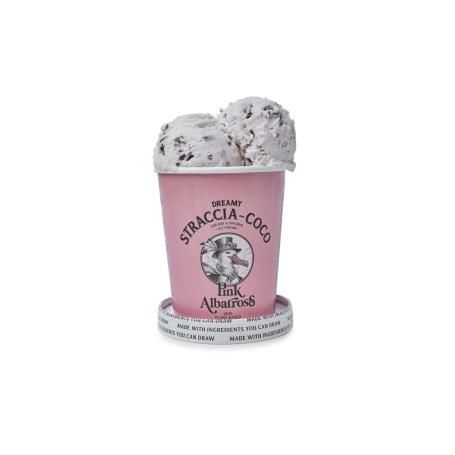 Helado COCO - STRACCIATELLA 480ml VEG - Pink Albatross 4*