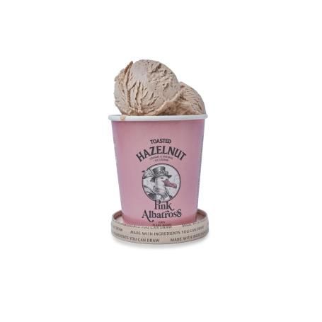 Helado TOASTED HAZELNUT 480ml VEG - Pink Albatross 4*