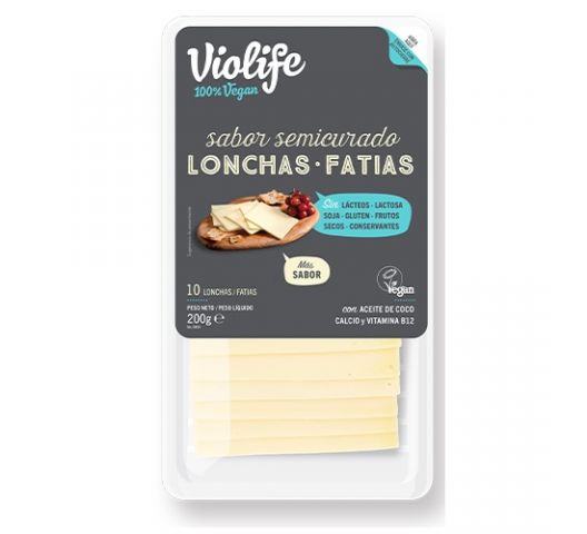 QUESO SEMICURADO LONCHAS 200g VEG. - Violife  12*