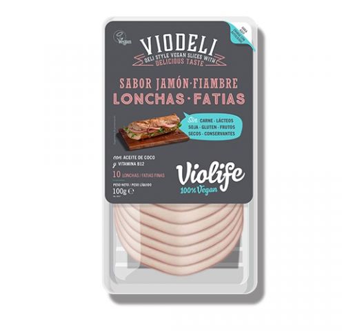 EMB. LONCHAS JAMÓN VIODELI 100g VEG. - Violife  6*