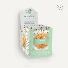 COOKIE INDIVIDUAL NARANJA, ALMENDRA & CARDAMOMO 14u x 50g  VEGETARIANA - MiLola